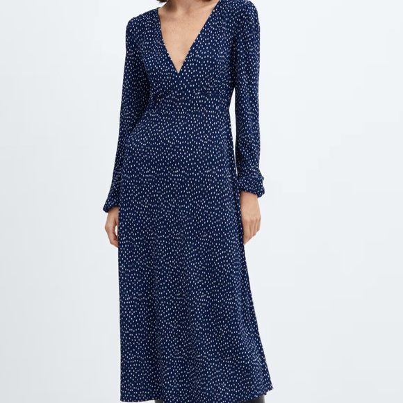 Midi dress polka-dot - Picture 1 of 5
